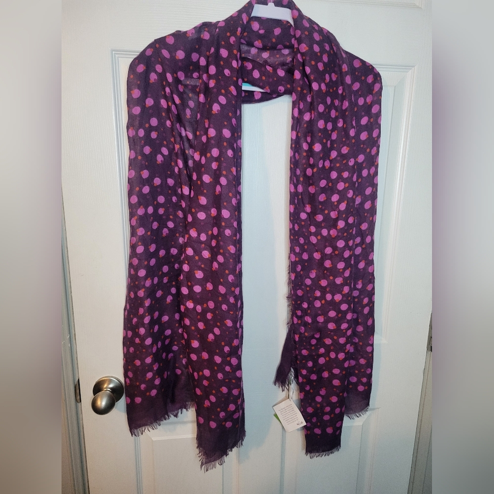 Vera Bradley Scarf Rosewood Scarf Collection New NWT Purple Fashion Accessory